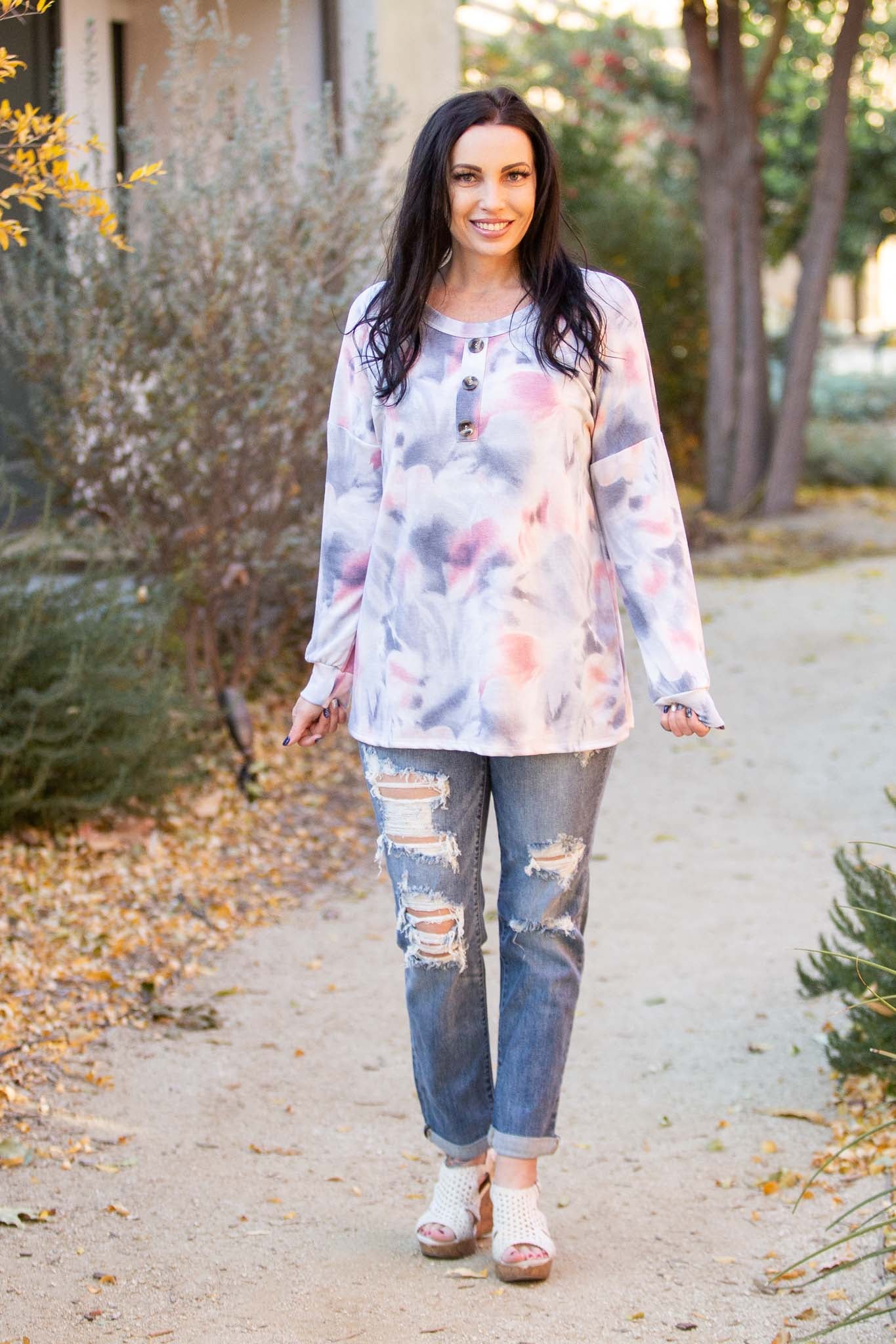 Angelic Vibes Long Sleeve Top