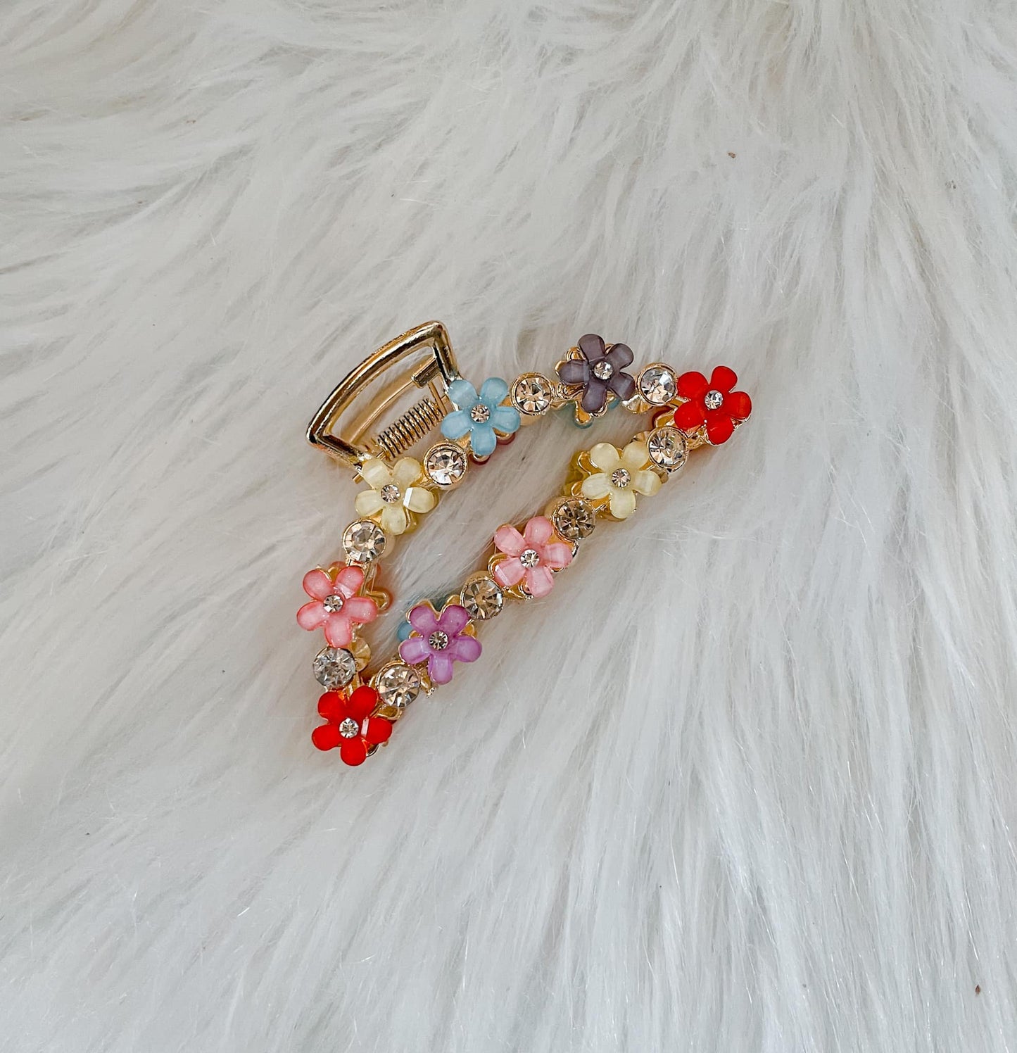 Gold Flower Hair Claw