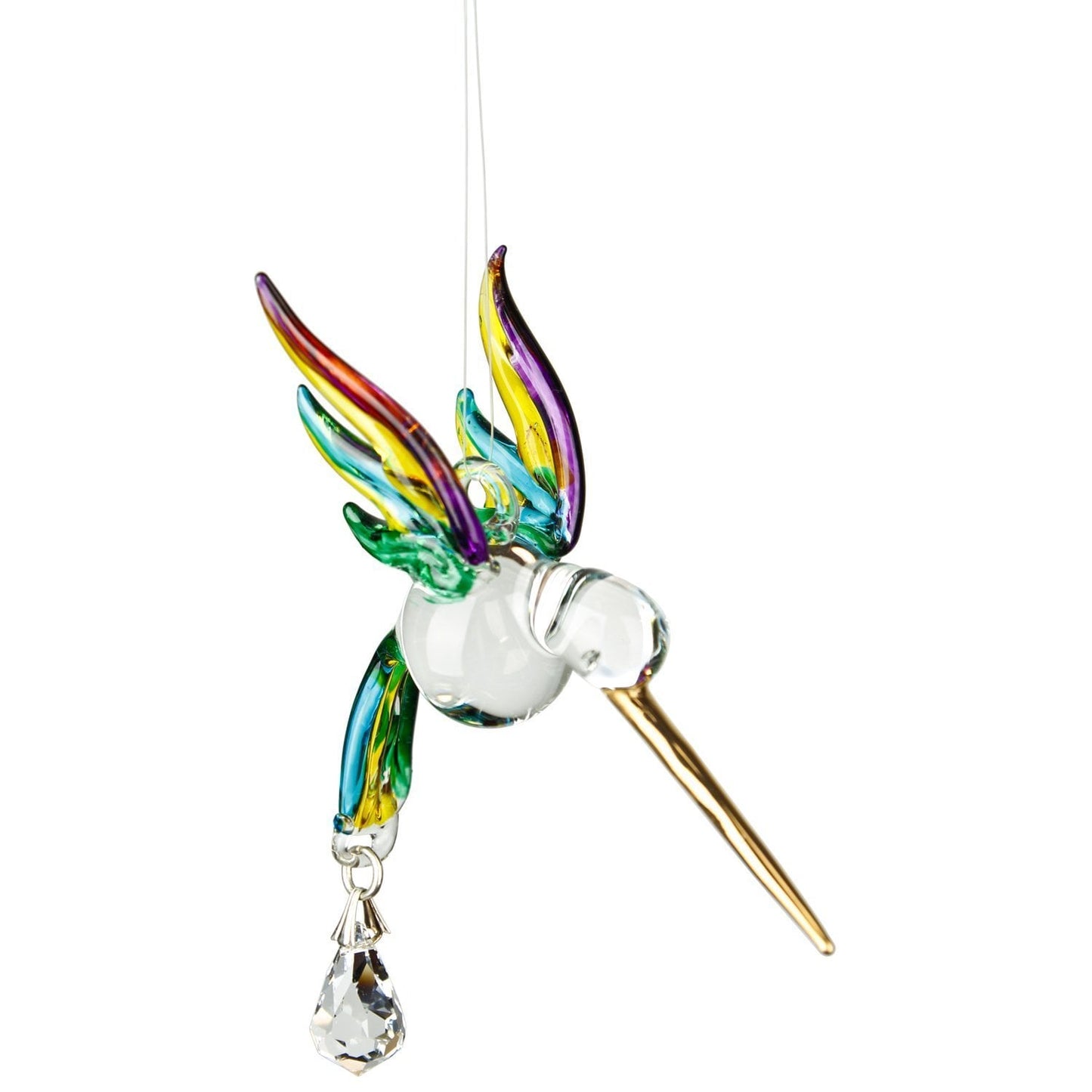 Pastel Glass Hummingbird Sun Catcher