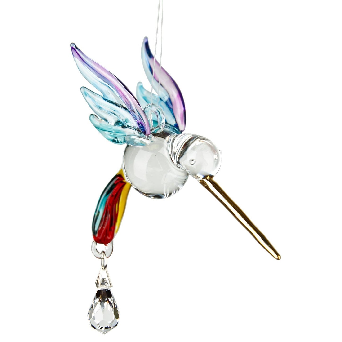 Rainbow Glass Hummingbird Sun catcher