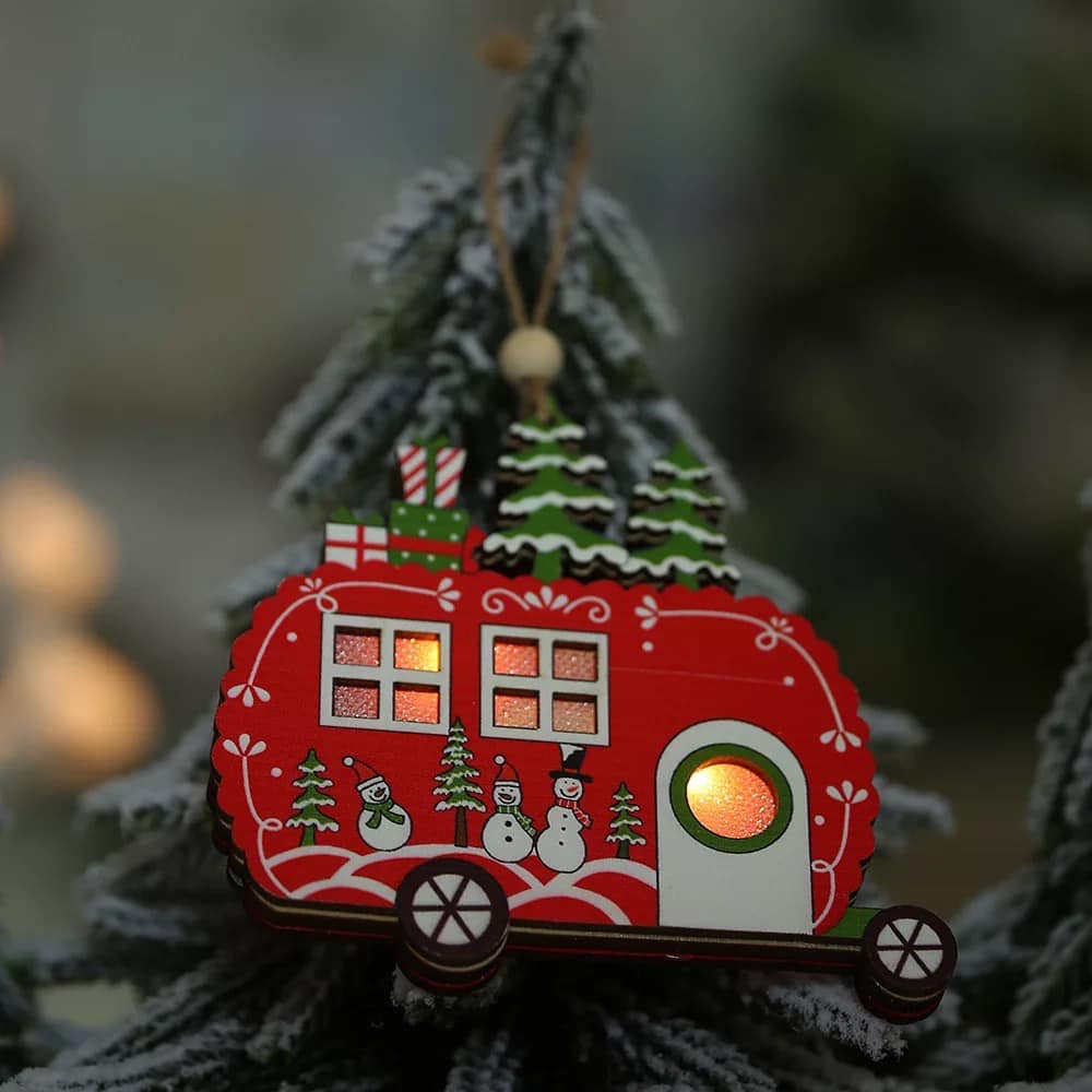 LED Light Up Christmas Tree Ornaments