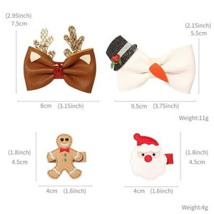 FESTIVE HAIR BOWS
