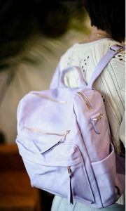 THE AVA CONVERTIBLE BAG/BACKPACK -IN LAVENDER