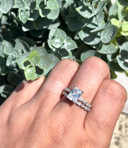 Radiant Sterling Silver Ring