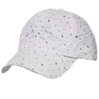 White Glitter Cap