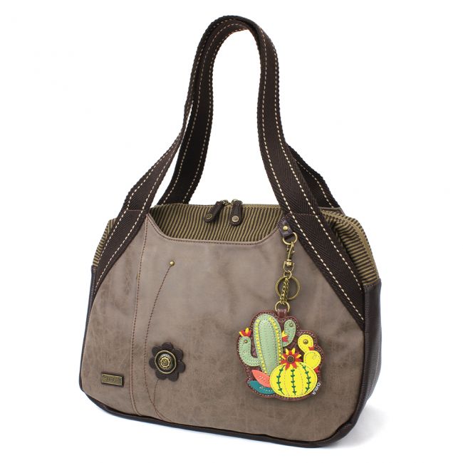 Cactus Bowling Bag in Stone Gray