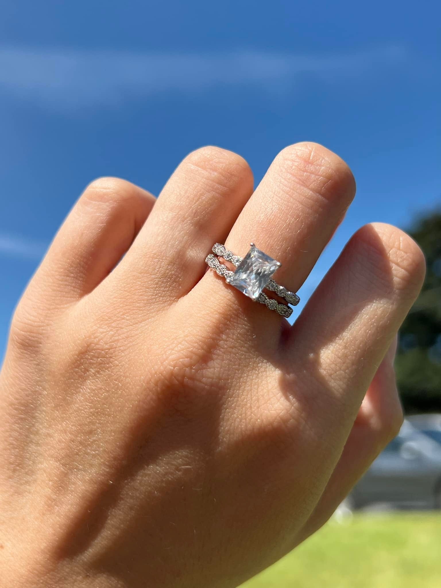 Radiant Sterling Silver Ring