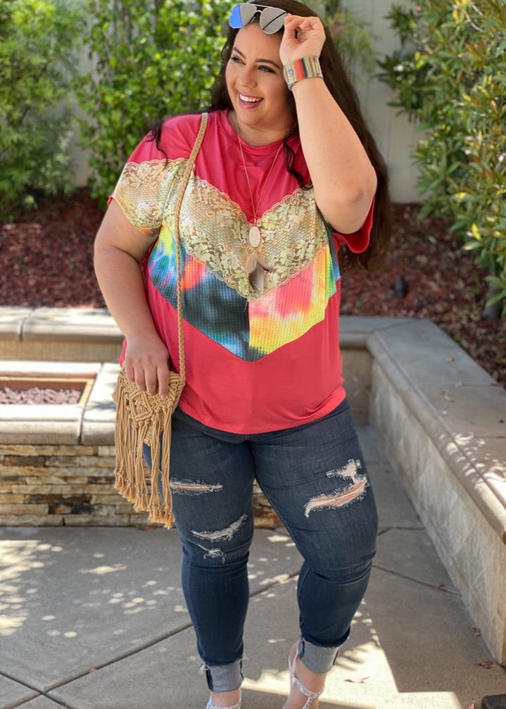 Against All Odds Chevron Tunic