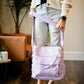 THE AVA CONVERTIBLE BAG/BACKPACK -IN LAVENDER