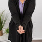 Claire Hooded Waffle Cardigan