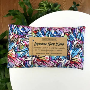 Stained Glass Lavender Neck Wrap