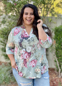 Picture Perfect 3/4 Sleeve Tunic