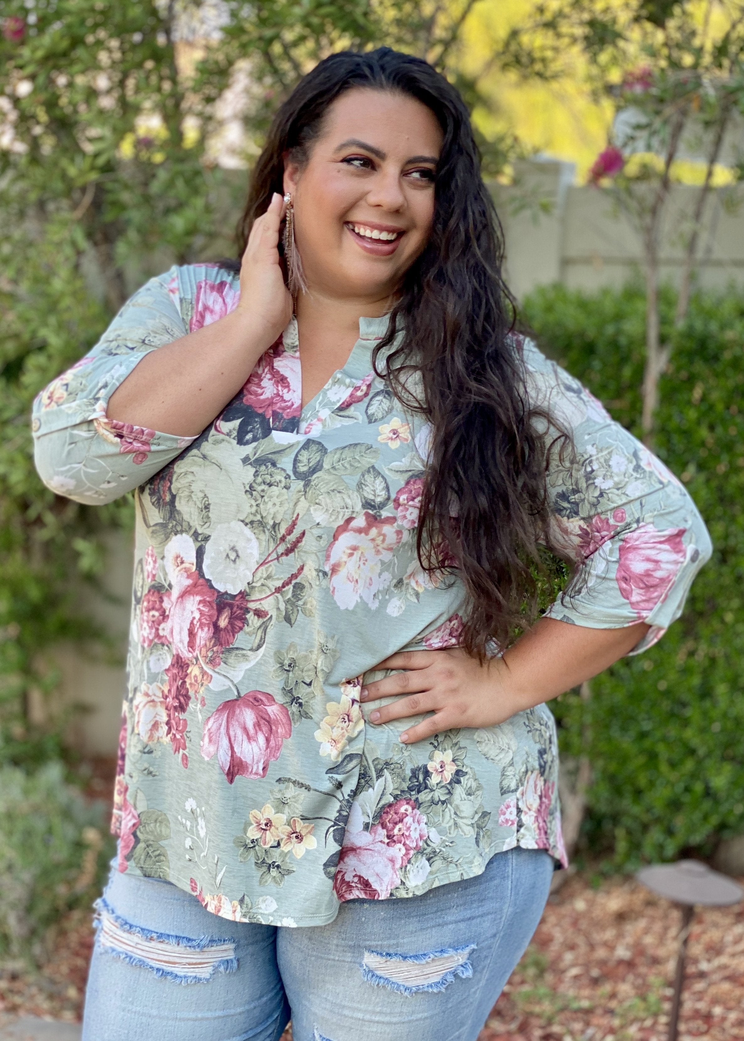 Picture Perfect 3/4 Sleeve Tunic