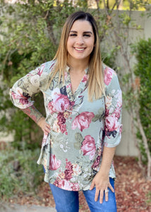 Picture Perfect 3/4 Sleeve Tunic