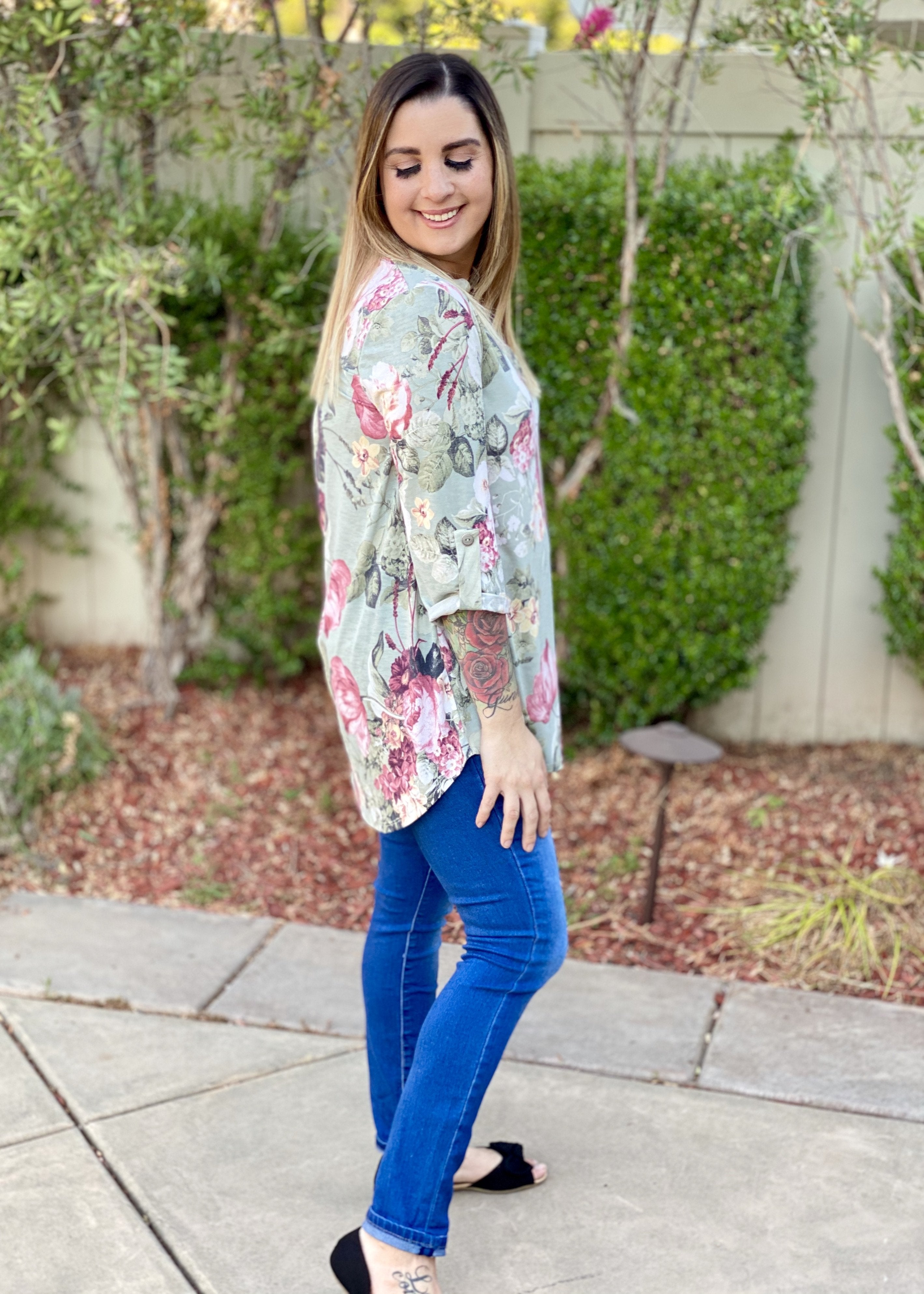 Picture Perfect 3/4 Sleeve Tunic