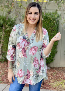 Picture Perfect 3/4 Sleeve Tunic