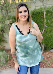 How Far I'll Go Lace Trim Tank