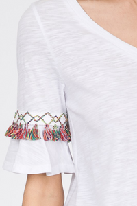 Fiesta Tassel Trim Top