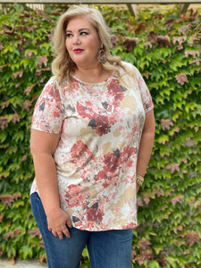 Sweet Symphony of Roses Hi Lo Tunic
