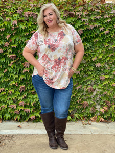 Sweet Symphony of Roses Hi Lo Tunic