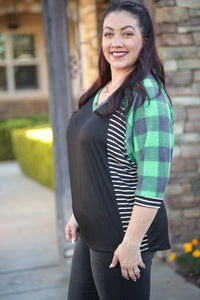 Jet Setter 3/4 Sleeve Top