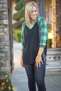 Jet Setter 3/4 Sleeve Top