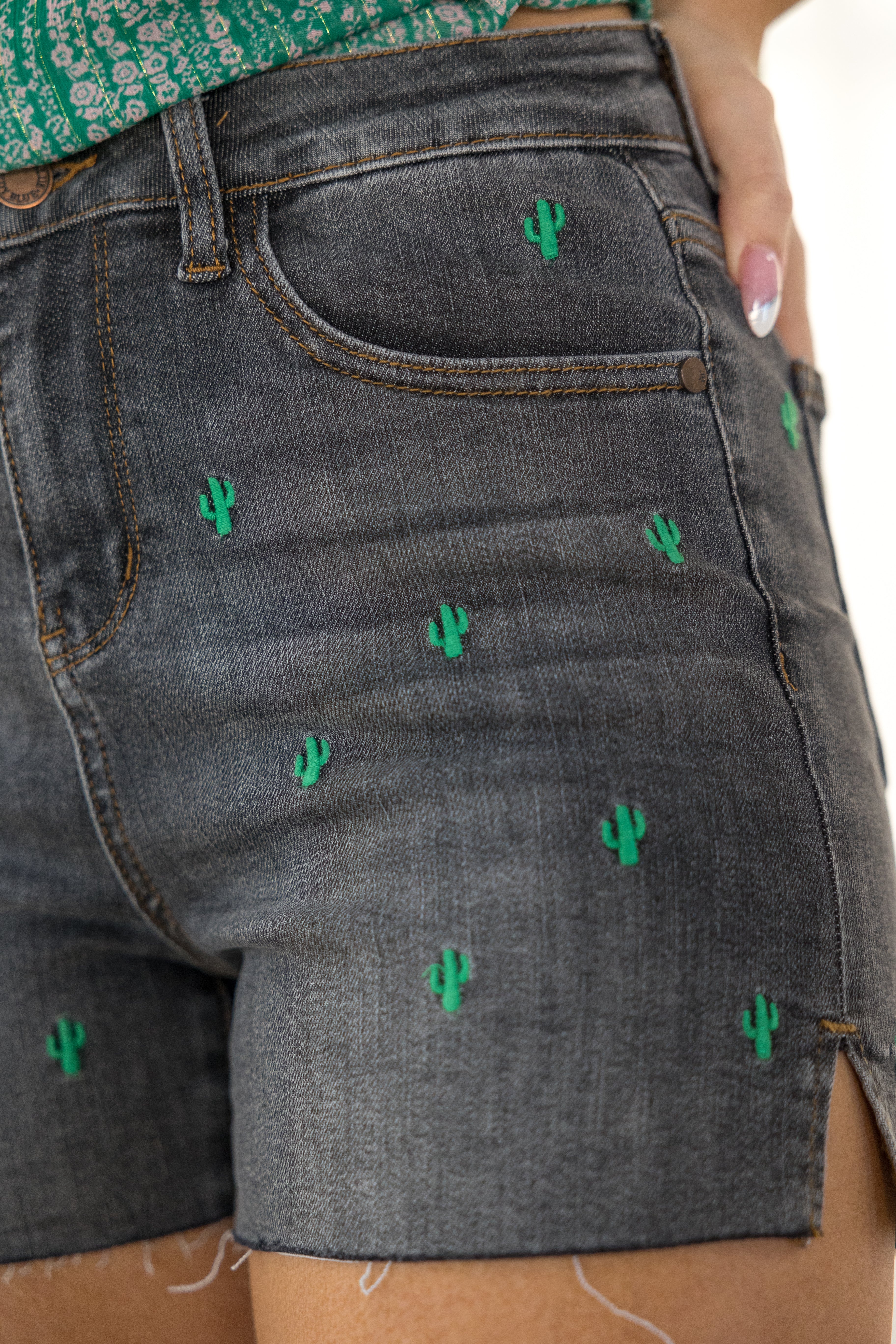Cactus Cutie Judy Blue Shorts