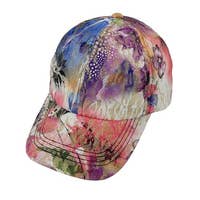 Gold Leaf Cap Multi-Toned Hot Pink