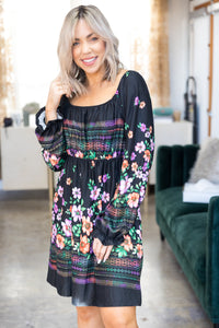Holographic Floral Dress