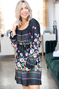 Holographic Floral Dress