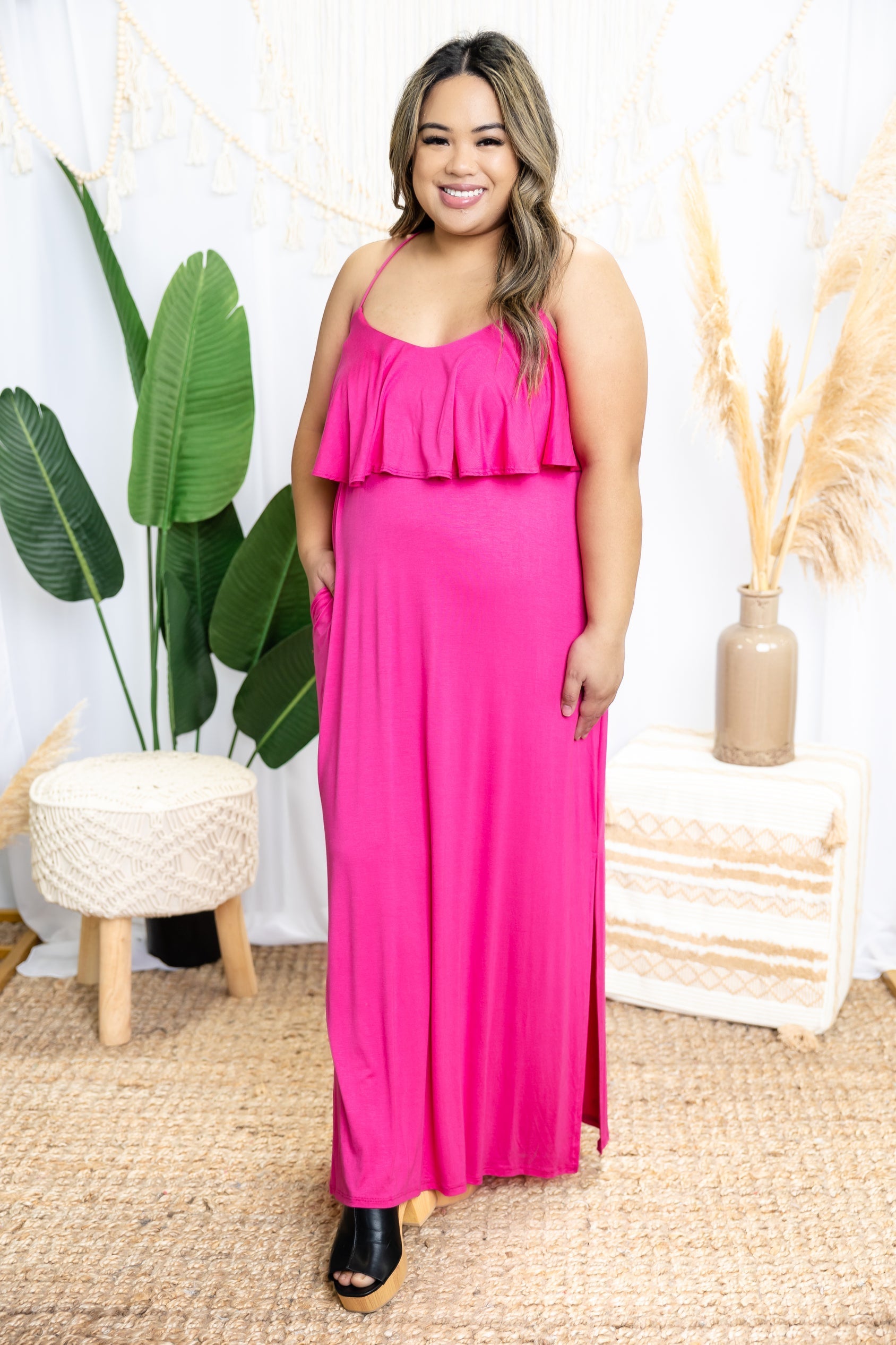 Unleash Your Beauty - Fuchsia Maxi