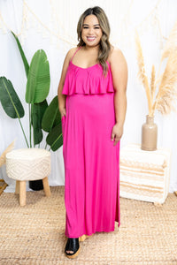 Unleash Your Beauty - Fuchsia Maxi