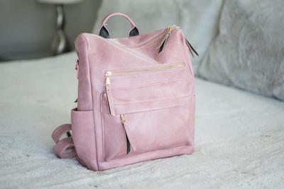 Julia Convertible Bag in Blush