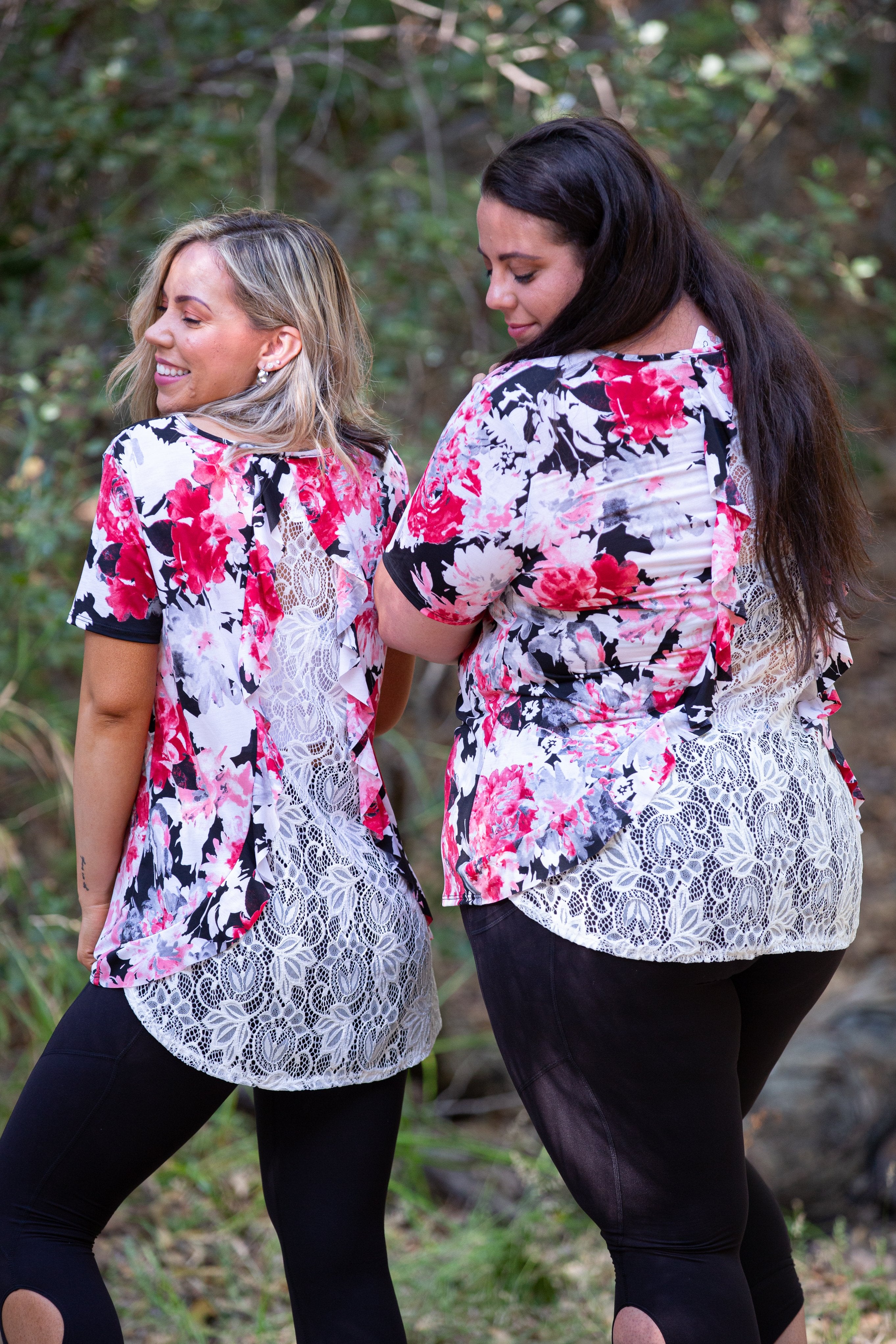Time For Change Ruffled Lace Top
