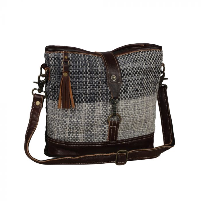 ROUGH TEXTURED SHOULDER BAG