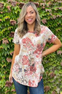 Sweet Symphony of Roses Hi Lo Tunic